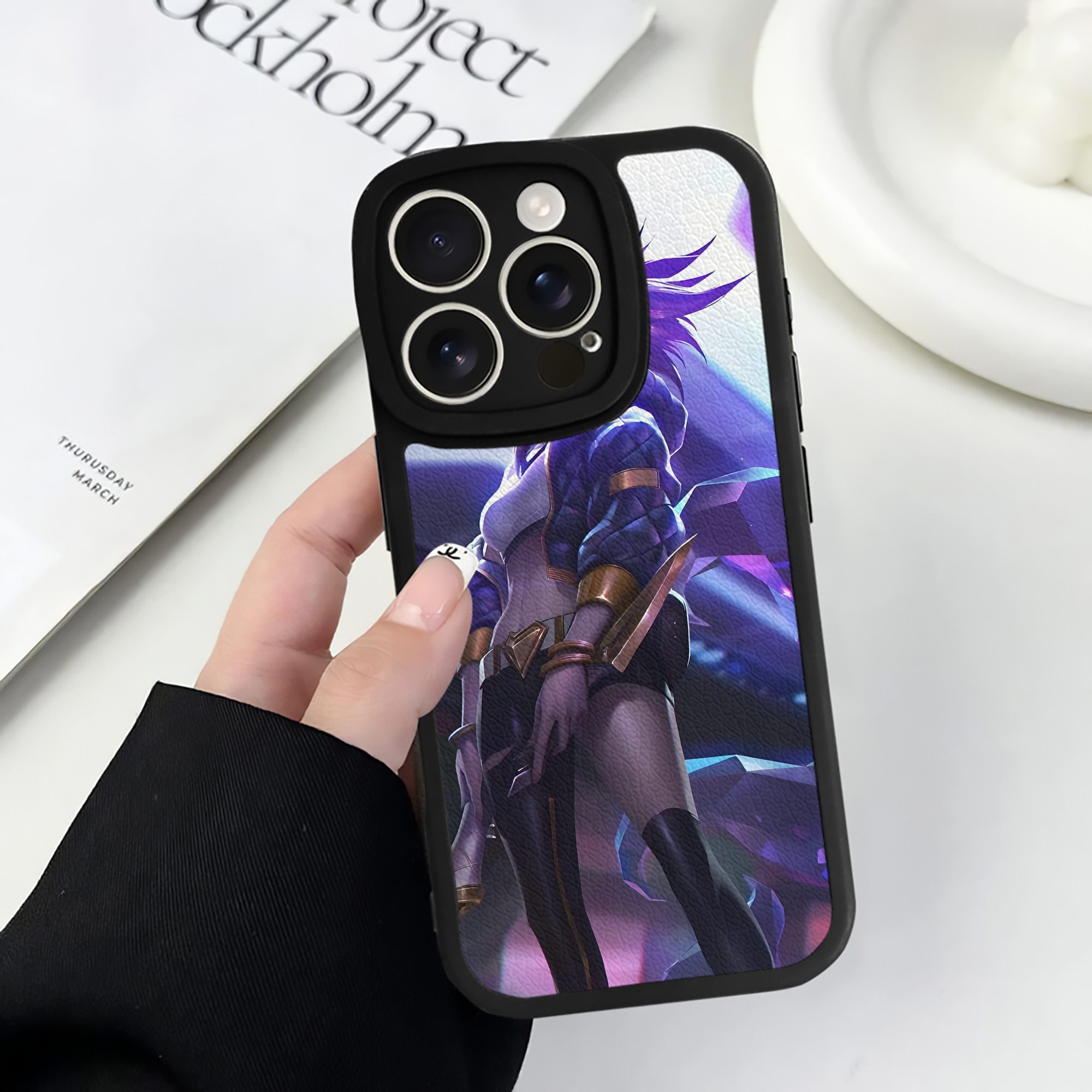 リーグ・オブ・レジェンド League of Legends LOL 【iPhone 16シリーズ対応】シリコンスマホケース（レザー調） 材質：シリコン